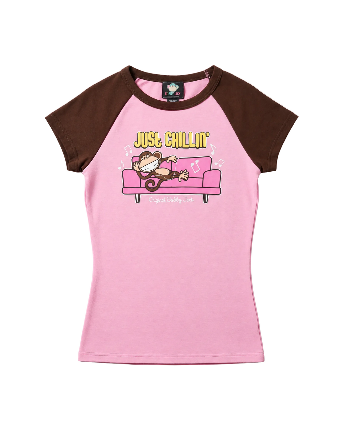 Just Chillin - Bobby Jack Raglan Top - Hot Pink — image 1