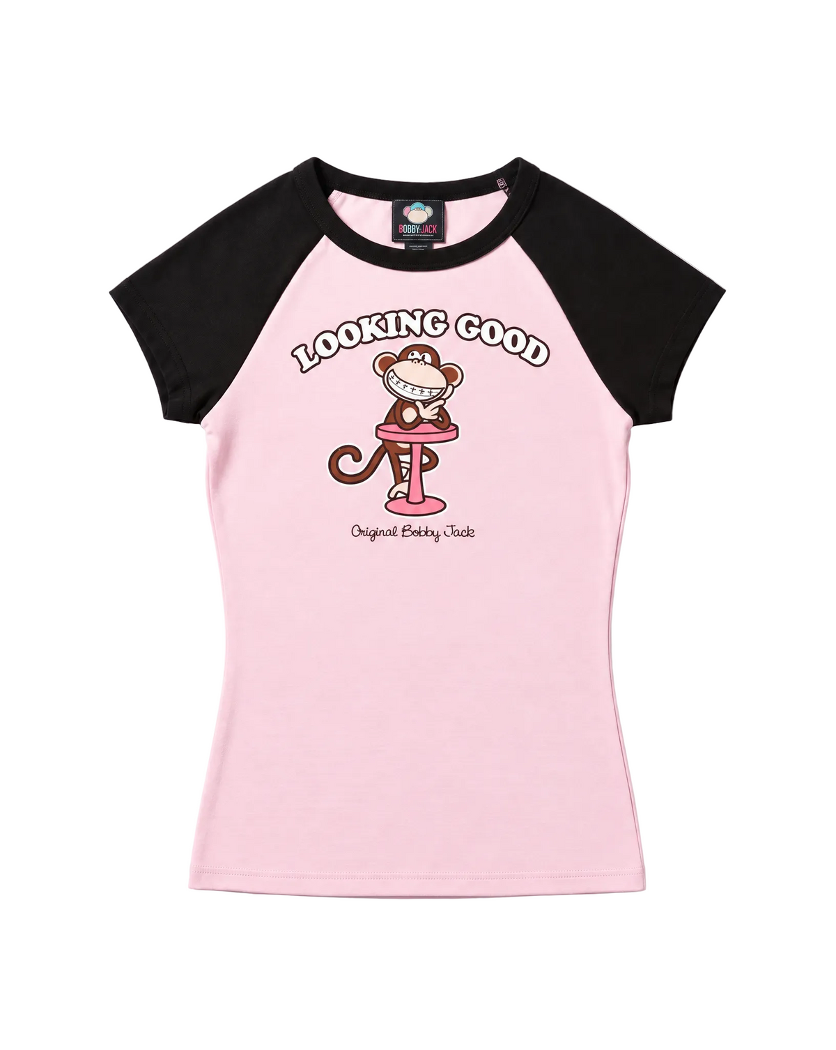 Looking Good - Bobby Jack Raglan Top - Pink