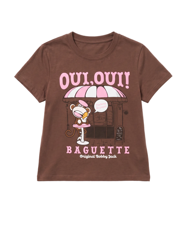 Oui Oui- Bobby Jack T-Shirt - Brown