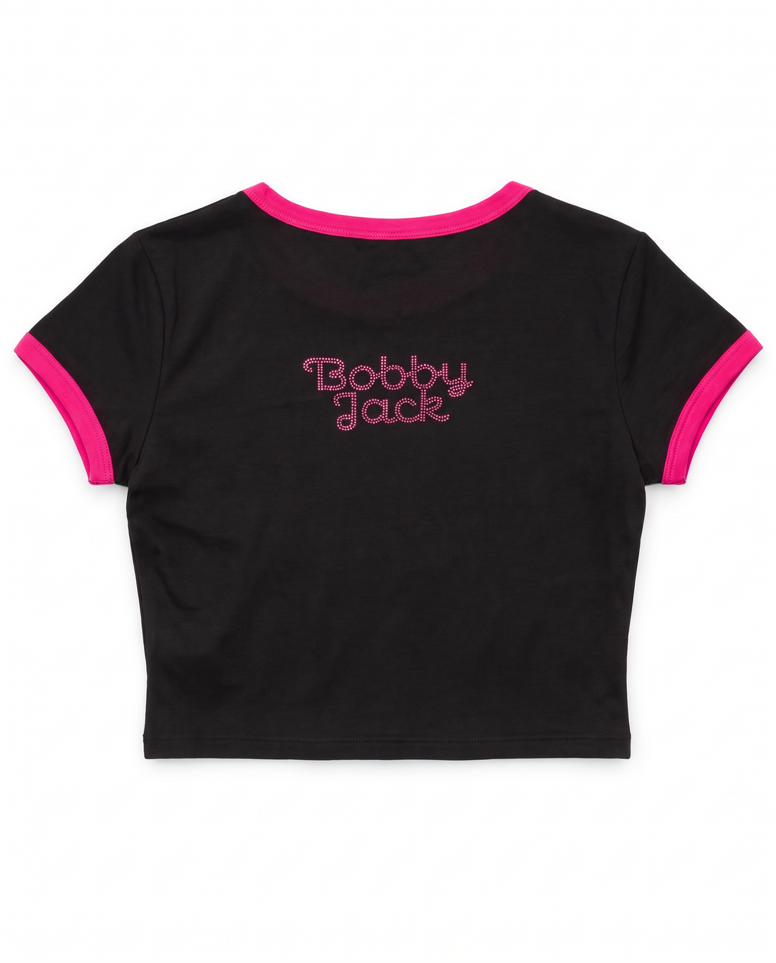 Sparkle Era - Bobby Jack Crop Ringer Top - Black — image 10