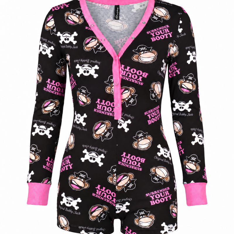 Surrender - Bobby Jack Pajama Onesie - Black