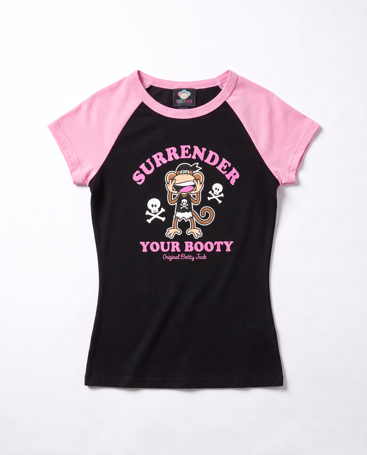 Surrender - Bobby Jack Raglan Top - Black