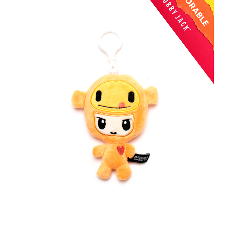 Zoodorable Saru Back Pack Clip Plush Doll - 5in
