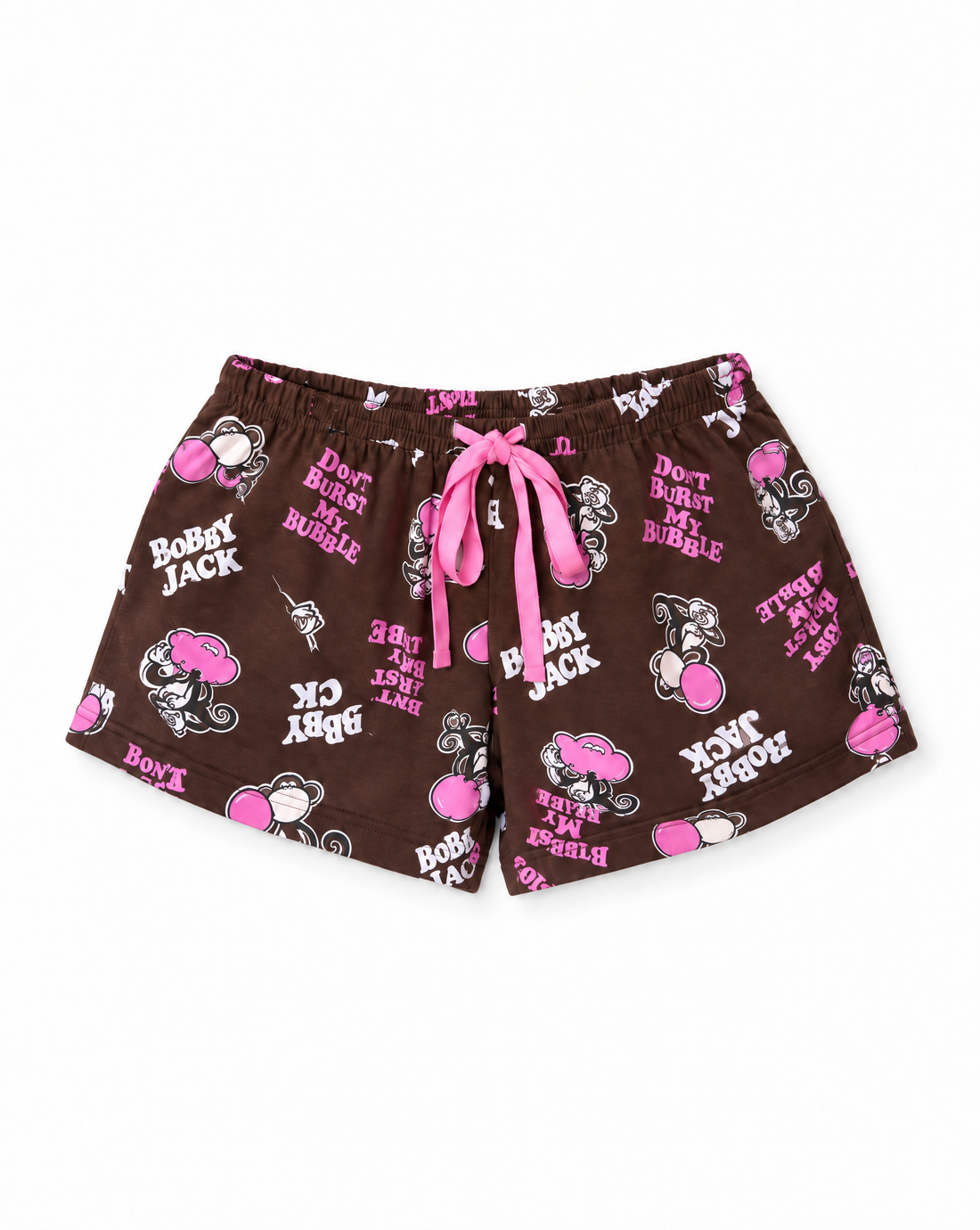 Don't Burst - Bobby Jack Pajama Shorts - Brown — image 1