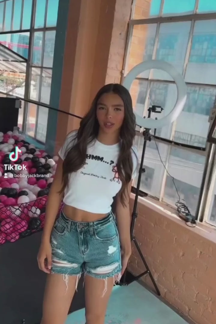 Angel Devil - Bobby Jack Crop  Top - White — image 7