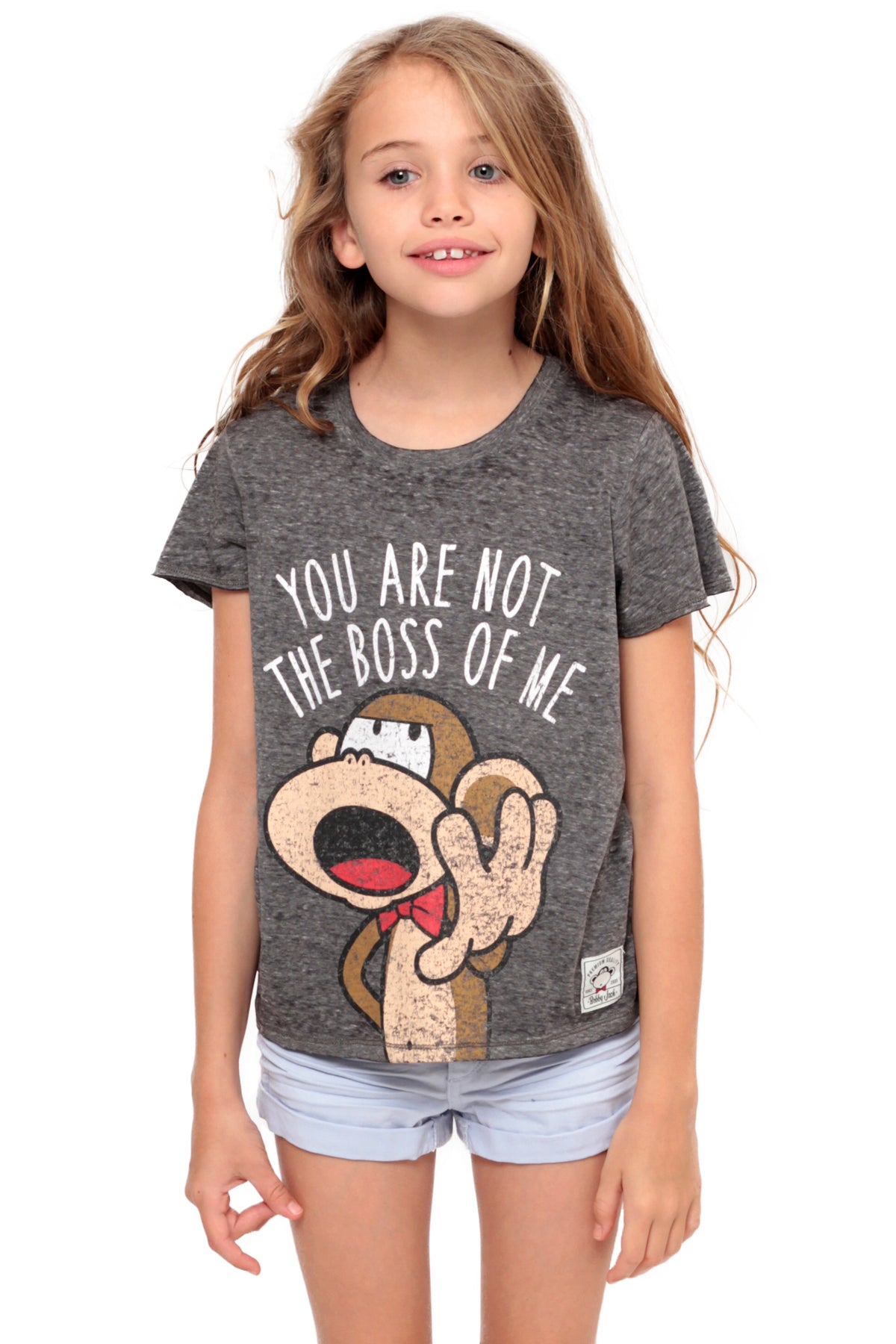 You Are Not The Boss Of Me | Crop Top - Charcoal