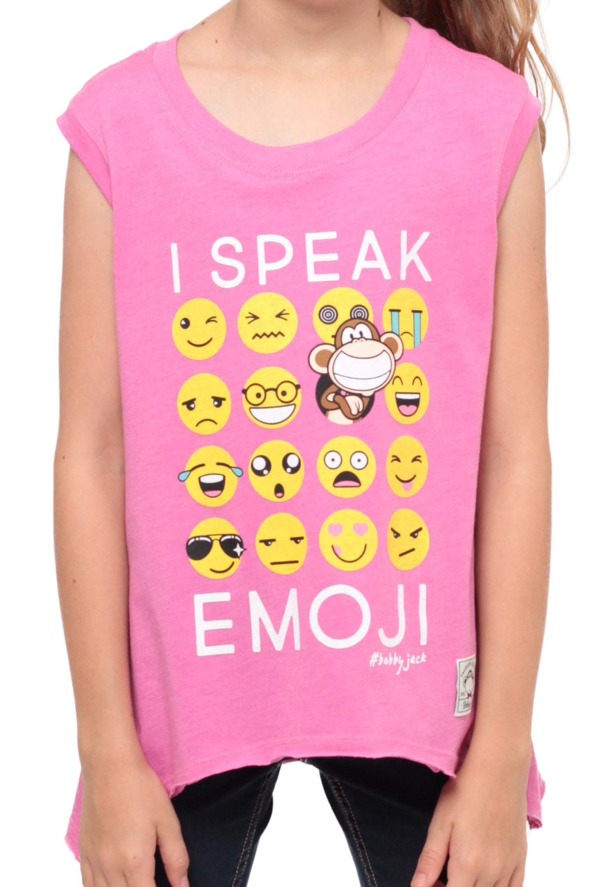 I Speak Emoji | Muscle Top - Pink
