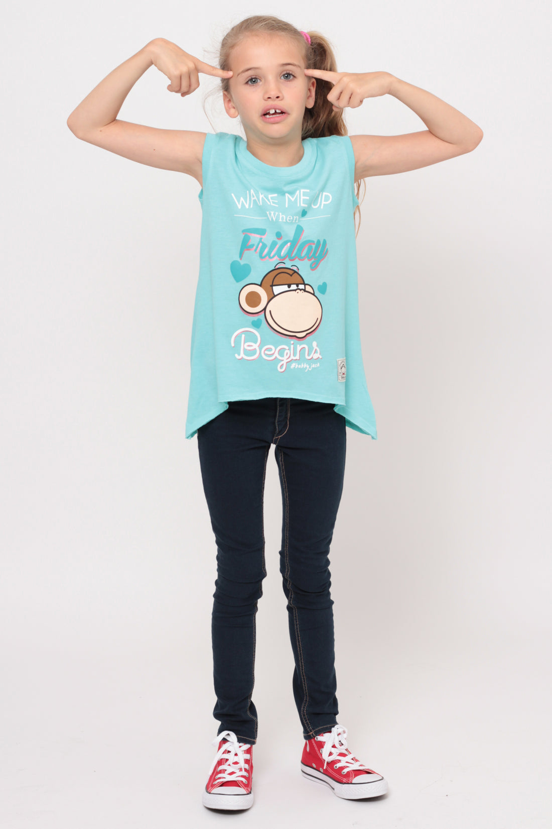 Wake Me Up When Friday Begins  | Muscle Top - Aqua — image 5