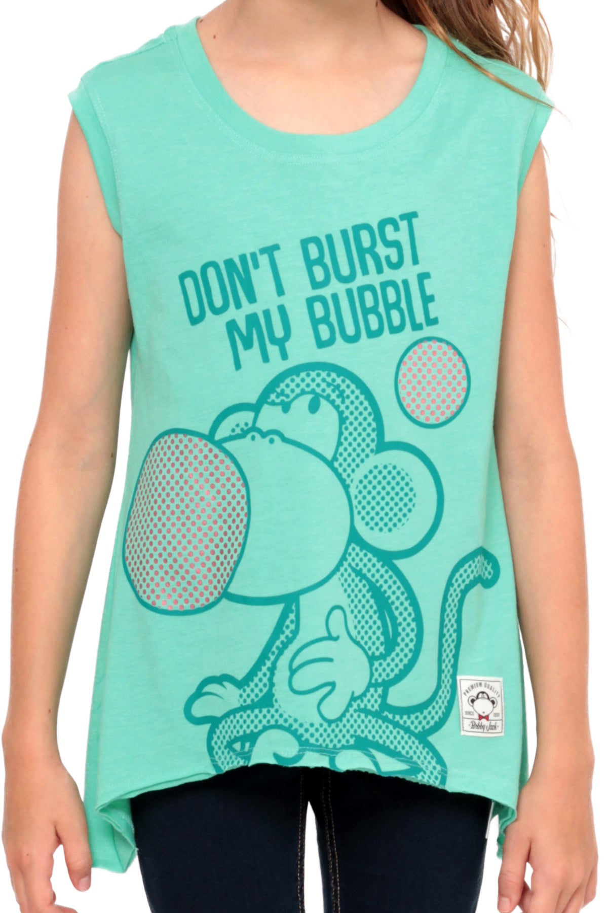 Don't Burst My Bubble | Muscle Top - Mint