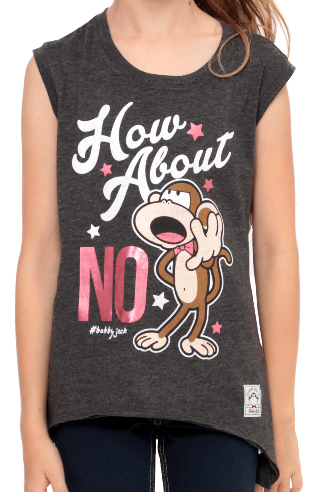 How About No | Muscle Top - Charcoal — image 3