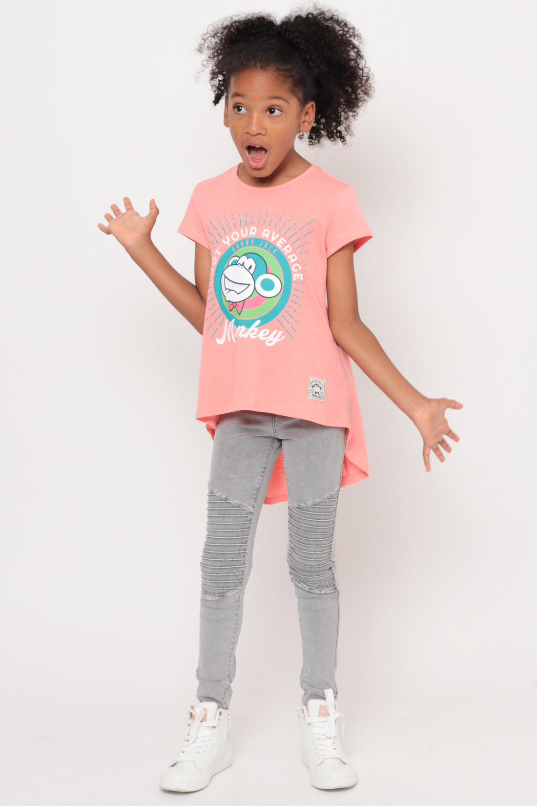 Not Your Average Monkey | Hi-Low Ruffle Back Top - Coral — image 6