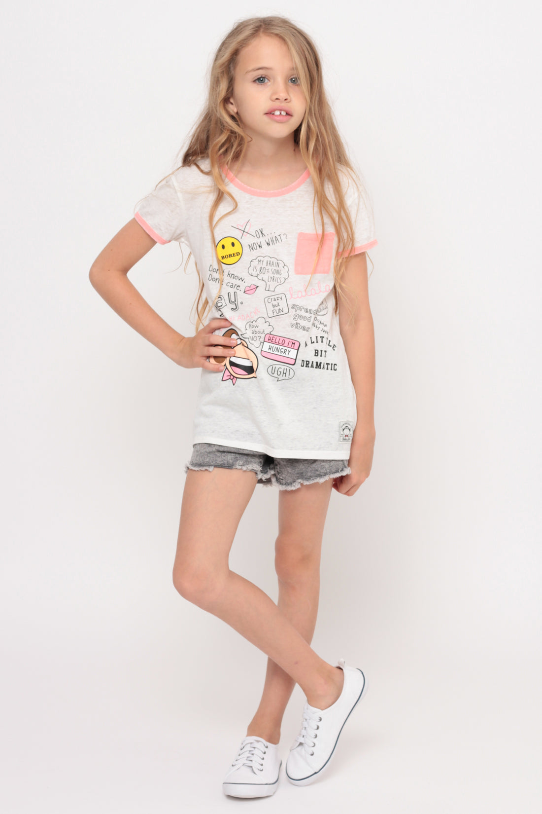 Crazy Words | Pocket Ringer Top - Ivory — image 4