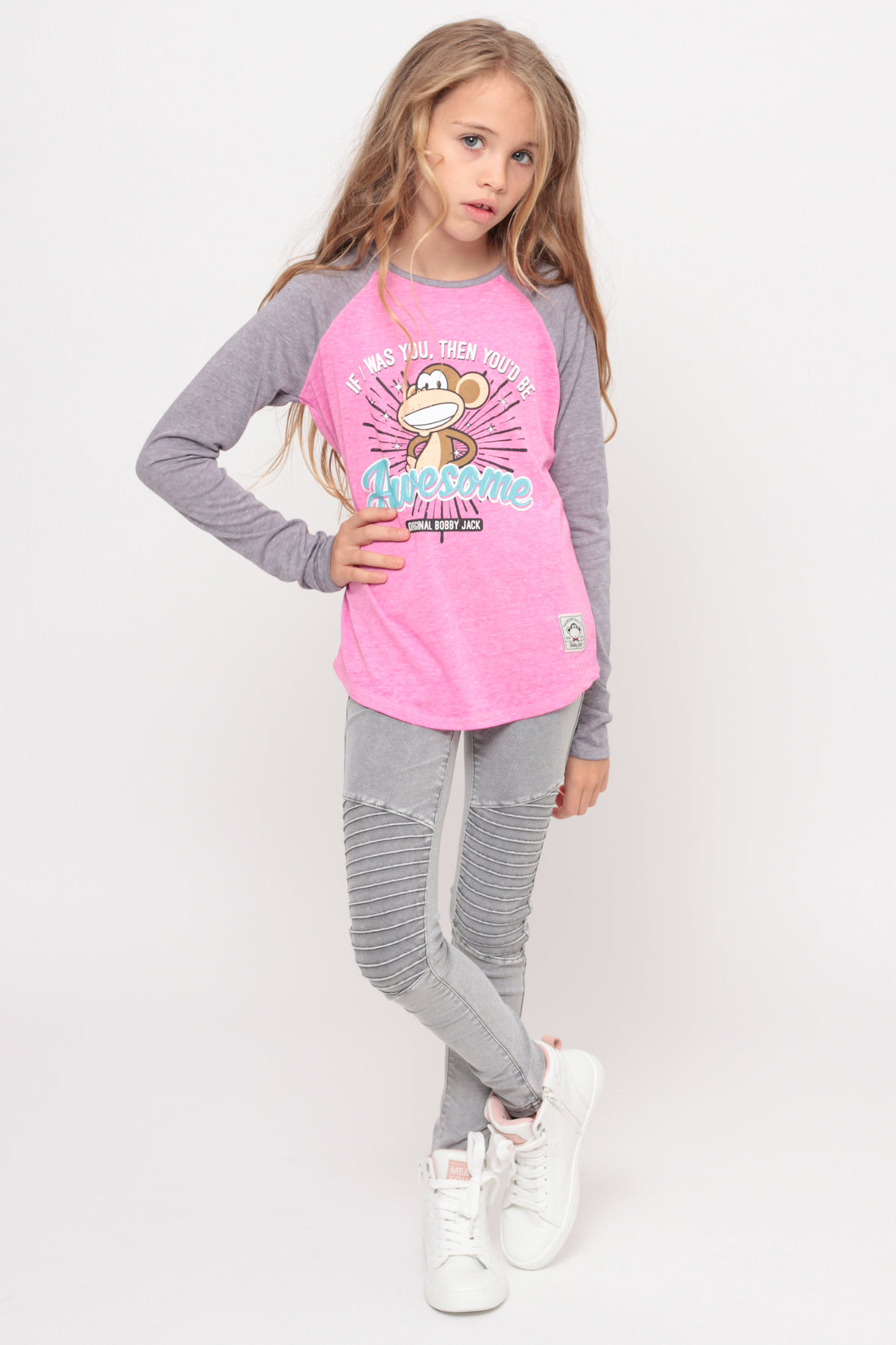If I Was You | Hooded Baseball Top - Pink — image 5