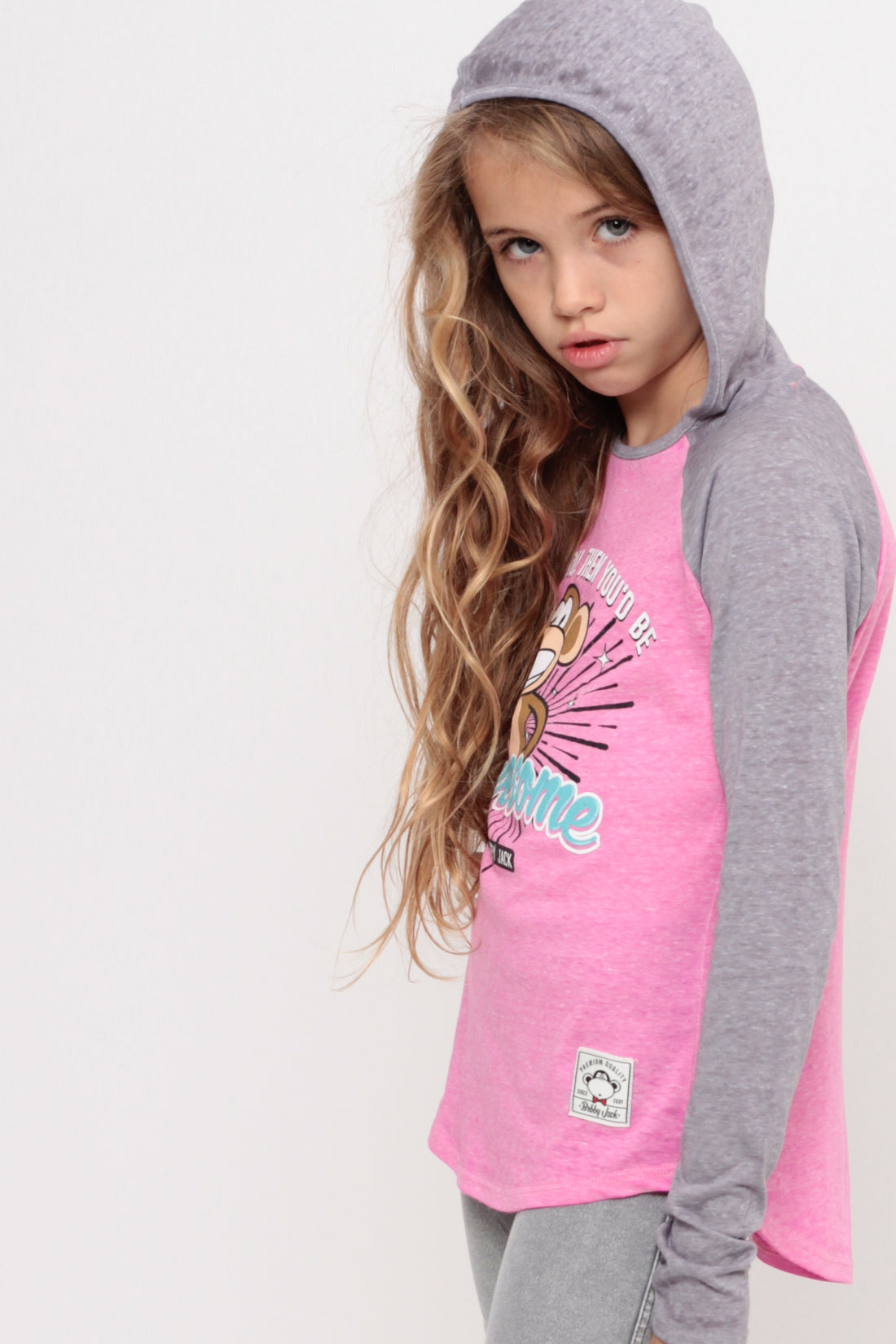 If I Was You | Hooded Baseball Top - Pink — image 6