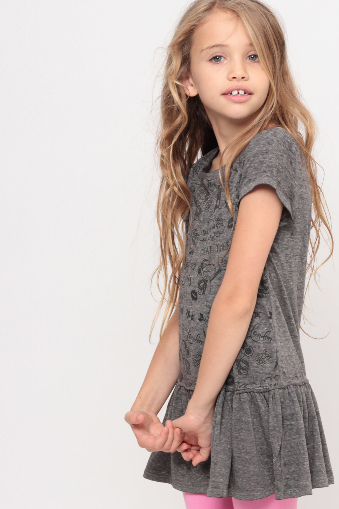 Been Around The World | Ruffle Bottom Top - Charcoal — image 5