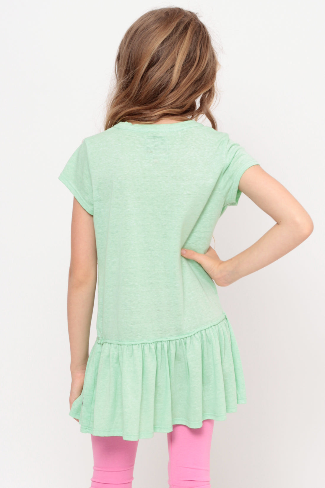 Sweet And Fun | Ruffle Bottom Top - Mint — image 4