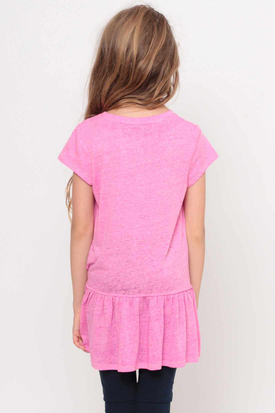 Bobby The Explorer | Ruffle Bottom Top - Pink — image 6