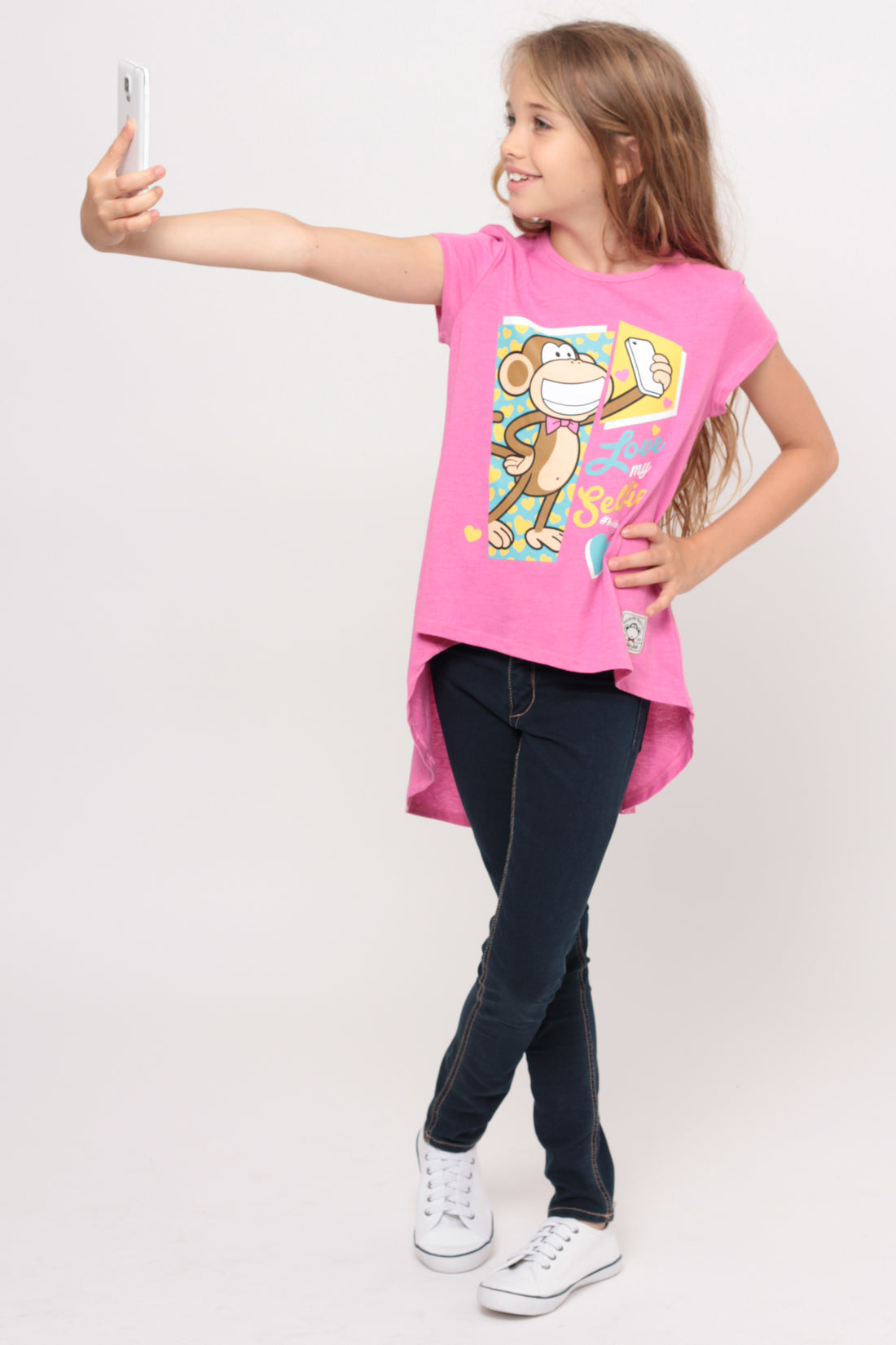 Love My Selfie | Hi-Low Ruffle Back Top - Pink — image 5