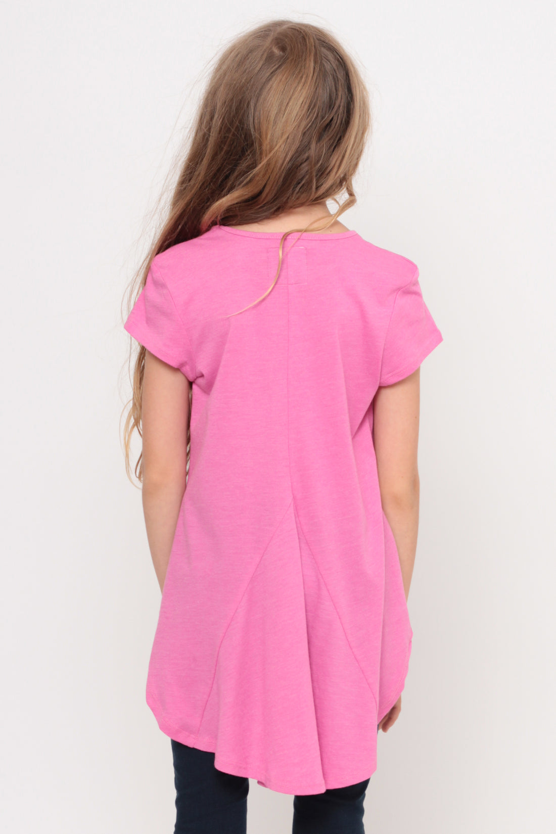 Love My Selfie | Hi-Low Ruffle Back Top - Pink — image 4