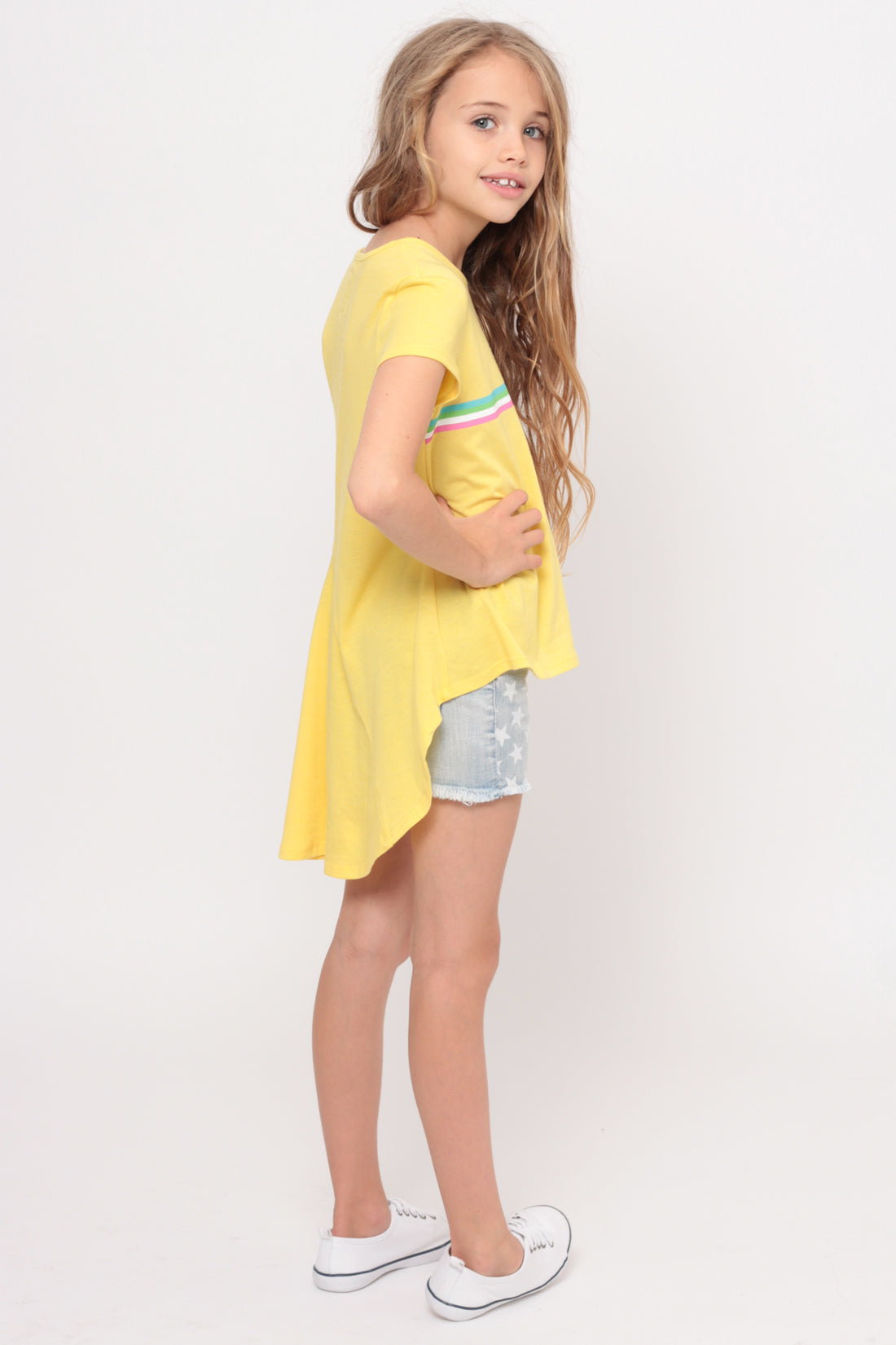 So Over It | Hi-Low Ruffle Back Top - Yellow — image 5