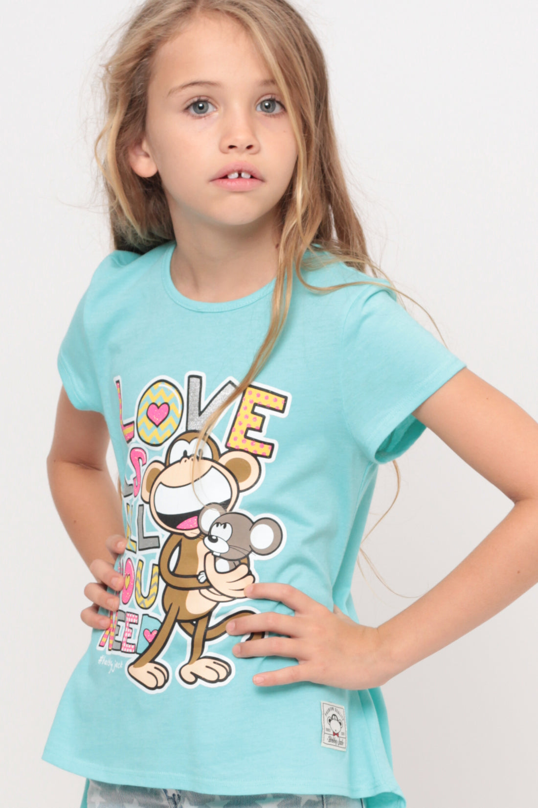Love Is All You Need | Hi-Low Ruffle Back Top - Aqua — image 4