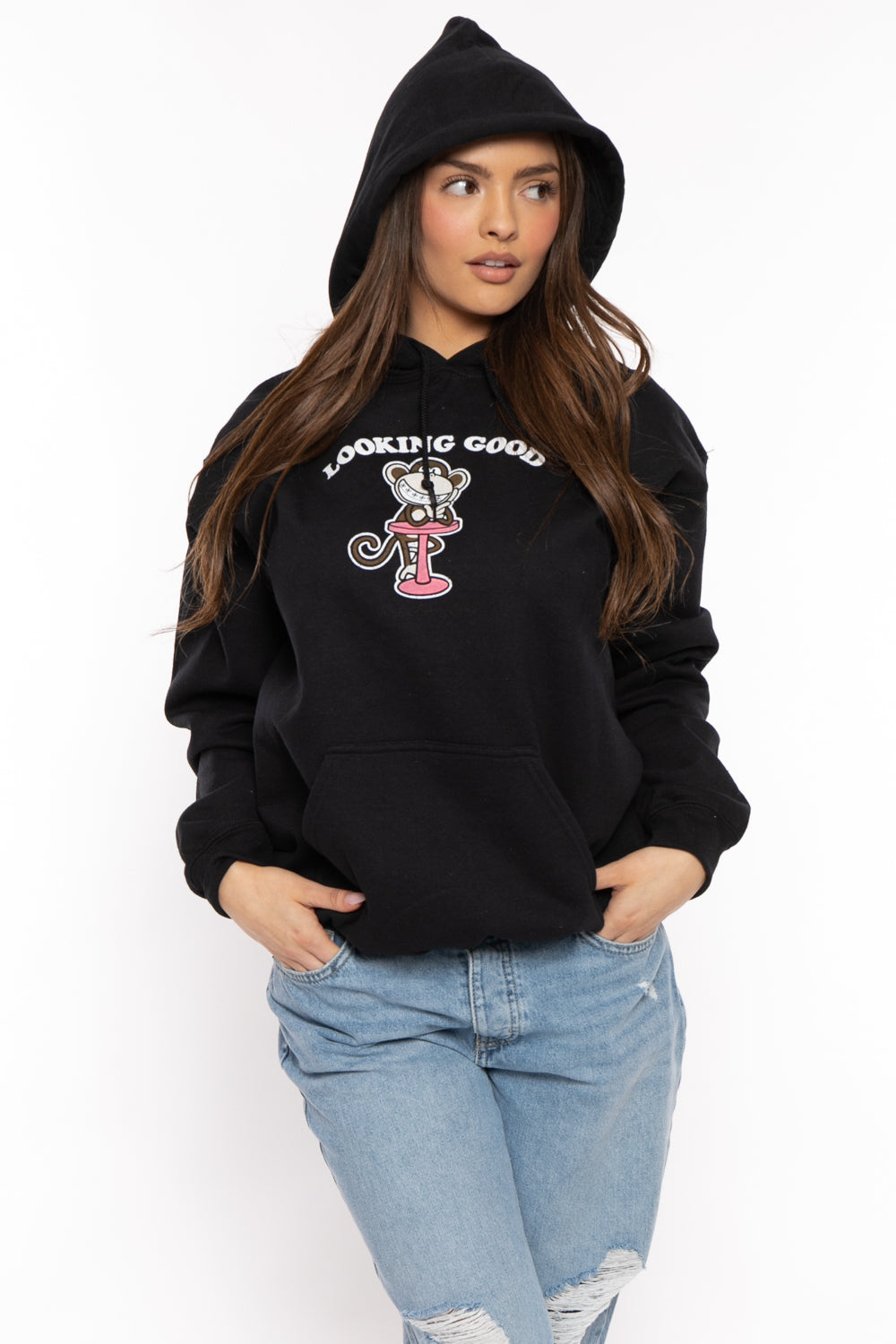 Looking Good- Bobby Jack Hoodie - Black — image 2